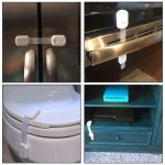 12 Pack Baby Proofing Cabinet Strap Locks - Vkania Kids Proof Kit - Child Safety Drawer Cupboard Oven Refrigerator Adhesive Locks - Adjustable Toilets Seat Fridge Latches - No Drilling - Image 7